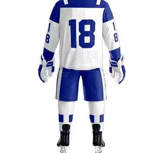 Tenues d'équipe de hockey sur glace, service OEM, ensembles de couleurs personnalisées, 100% polyester, écologiques, séchage rapide, haute qualité pour la vente en ligne - Product Image 4