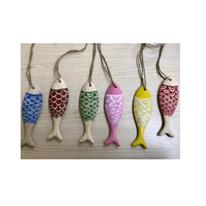 Grande oeuvre de sculpture de poisson en bois pour la conception de bureau et de maison au meilleur prix du Vietnam - Product Image 2