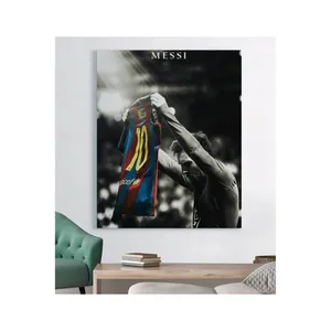 Impression sur toile du maillot de Fida Messi numéro 10 - Product Image 6