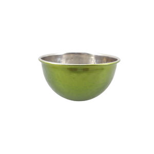 Wholesale Kitchenware Metal Round <b>Bowl</b> <b>Red</b> Transparent Powder Coating New Design <b>Bowl</b> for Salad Mixing Dinnerware Handmade - Product Image 6