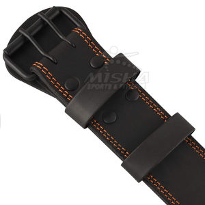 Cinturón de soporte de cintura de entrenamiento para adultos para hombres ligeros profesionales Levantamiento de pesas de cuero de calidad con características protectoras en venta - Product Image 3