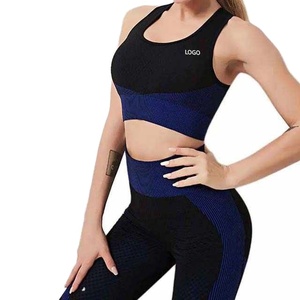 Conjuntos de entrenamiento para mujer, conjuntos de Yoga de 2 piezas, pantalones cortos de cintura alta, mallas deportivas, camiseta sin mangas, sujetador, conjuntos de Fitness para gimnasio, chándales 2026 - Product Image 3