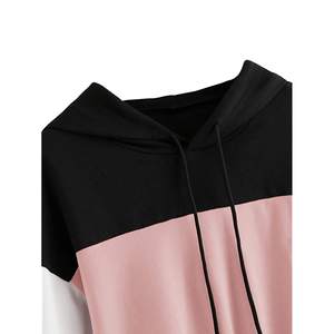 เสื้อฮู้ดแฟชั่นสตรีทสูงราคาแข่งขันของผู้หญิงเสื้อครอปท็อปมีฮู้ดน้ำหนักเบาออกแบบได้ตามต้องการ - Product Image 3