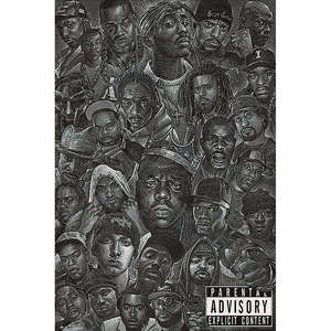 Modern Hip Hop Allstars Paper <b>Poster</b> for Wall Decor - Product Image 1