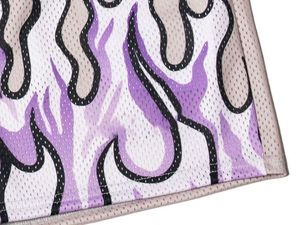 Short de gymnastique en maille pour hommes Entrejambe de 5 pouces Double couche Respirant Motif solide Logo Blanc Hip-Hop - Product Image 5