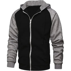 Sweat à capuche pour homme surdimensionné à épaules tombantes, fermeture éclair, poids lourd, 100% coton molletonné, logo personnalisé, couleur contrastée, taille plus, haute qualité - Product Image 6
