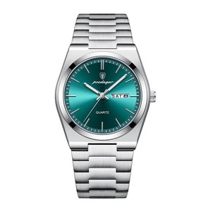 Reloj de Lujo para Hombre POEDAGAR con Correa de Acero Inoxidable y Esfera Elegante - Product Image 1
