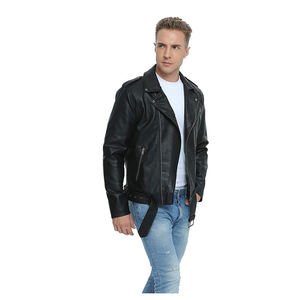 Men's Leather <b>Jacket</b> for <b>Biker</b> Distressed Genuine Leather <b>Jacket</b> Lambskin Top Quality Material Parka <b>Jacket</b> Men - Product Image 4