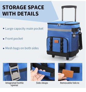กระเป๋าเก็บความเย็นฉนวนกันความร้อนสำหรับกลางแจ้ง, กระเป๋าเก็บความเย็น - Product Image 4