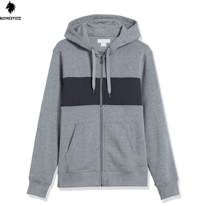 เสื้อมีฮู้ดแบบสวมหัวของผู้ชายผ้าเทอร์รี่ผ้าฝ้าย100% โพลีเอสเตอร์น้ำหนักเบาแบบลำลองสีล้วนสำหรับฤดูหนาวออกแบบได้ตามต้องการ - Product Image 1