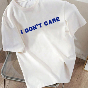 Camiseta Gráfica Breath, Estilo Urbano Minimalista, Suave, Cómoda para Uso Diario, Top Esencial de Verano - Product Image 2