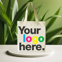 Sacs fourre-tout en toile de coton avec impression de logo personnalisé et poignées en toile, sacs pliables réutilisables pour femmes et hommes, sacs promotionnels, sacs d'épicerie