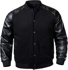 Chaqueta Varsity de Lana con Parches Bordados de Chenille de Fighting Ant Streetwear, Chaqueta Bomber de Béisbol para Hombre, Invierno - Product Image 2