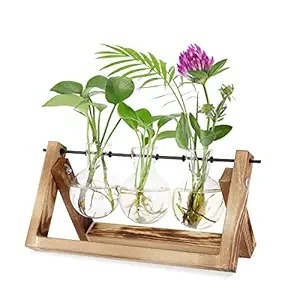 แท่นไม้ธรรมชาติสำหรับปลูกต้นไม้ในร่มสำหรับตกแต่งในบรรยากาศที่เป็นบวก - Product Image 2