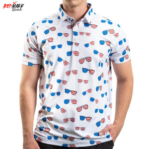 Printed Polo Shirt Summer Short Sleeved Outdoor Casual Wears <b>Top</b> Design Best Quality <b>Men</b> Customized Design Polo Shirts - Product Image 3