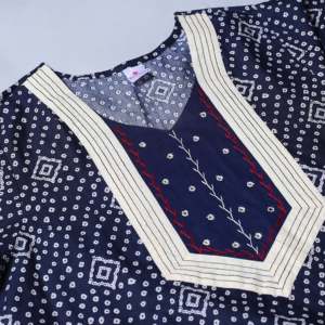 Camisón Largo Estampado 100% Algodón para Mujer Evolve - Transpirable, con Botones, Suave y Cómodo - Product Image 2