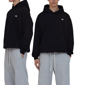 Sweat à capuche vintage lavé à fermeture éclair intégrale, surdimensionné, en molleton épais, style rétro, streetwear, logo personnalisé, sweat à capuche pour homme, OEM - Product Image 1