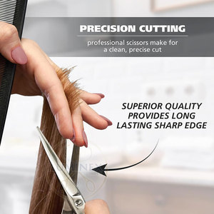 Ciseaux à cheveux japonais en acier inoxydable de haute précision avec lames tranchantes comme un rasoir, fabriqués à la main pour salon et usage domestique - Product Image 4