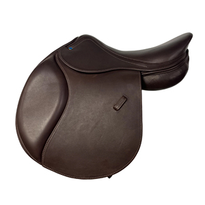 Silla de montar inglesa de cuero genuino para salto ecuestre, silla de contacto cerrado para espectáculos ecuestres. - Product Image 2