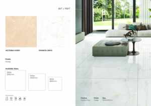 กระเบื้องปูพื้นพอร์ซเลนแบบมันเงา 1200x1200 แผ่นใหญ่คุณภาพสูงสำหรับโครงการ - Product Image 3