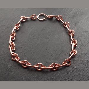 Bracelet en cuivre massif, métal pur, ajustable, bijoux de manchette, à porter tous les jours, élégant, durable, finition artisanale, accessoire classique - Product Image 2