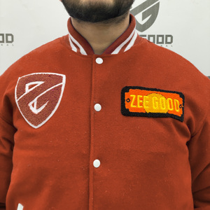 Wholesale High Quality College Letterman Bomber <b>Jacket</b> Stand Embroidery Design Front Streetwear Team Winter 100% Cotton - Product Image 6