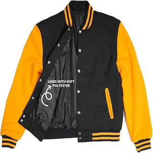 Chaquetas Varsity con Parches para Hombre, Chaquetas de Béisbol de Lana de Alta Calidad al por Mayor, Impermeables, Cargadas por Dress Sports - Product Image 5