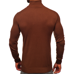 Camiseta de Cuello Alto para Hombre, Otoño, Cálida, Antipilling, Manga Larga, Poliéster/Algodón, Corte Regular, Forrada, Tejida, Alta Calidad - Product Image 2