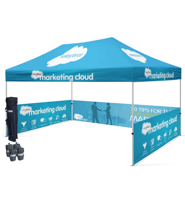 Tenda a baldacchino Pop-Up Gazebo impermeabile pieghevole con telaio in alluminio per Logo personalizzato stampato 10x10 10x20 per feste all'aperto