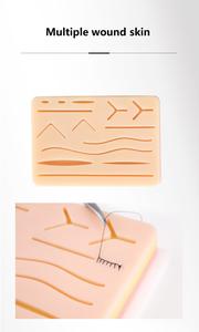 Kit completo de práctica de sutura quirúrgica de nuevo diseño, pinzas de tijeras de acero inoxidable para entrenamiento de cirugía menor, dedo Curvo - Product Image 3