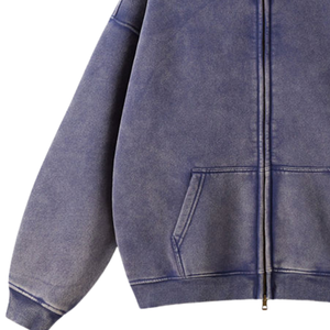 Sudadera con Capucha de Algodón Grueso, Estilo Holgado, Deslavada al Sol, Ropa Urbana para Hombre y Mujer, Sudadera Holgada, Antibolitas y Transpirable para Mujer - Product Image 6