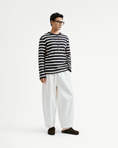 T-shirt à manches longues rayé, coupe ajustée, décontracté, respirant, 99% coton, 1% élasthanne, 300g, taille personnalisée, sweat-shirts d'automne pour hommes, routine - Product Image 5