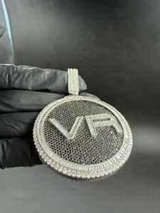 จี้เพชรโมอิสซาไนต์สีดำและสีขาวสั่งทำพิเศษ ประดับเพชรเต็มตัว พร้อมสร้อยคอเงินแท้ 925 สไตล์ฮิปฮอป ราคาประหยัด - Product Image 5