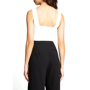 Venta al por mayor Logotipo de impresión personalizada de verano de alta calidad Blanco mujeres deportes sin mangas Yoga chaleco Fitness mujeres Yoga camiseta sin mangas para gimnasio - Product Image 2