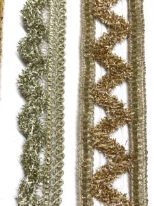 Lurex Or Métallique 1.5 "Séquence Franges Dentelle Garniture Rubans pour Robes Rideaux et Textiles de Maison-100% Polyester - Product Image 3