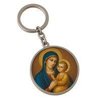 Porte-clés en métal religieux personnalisés de qualité supérieure, porte-clés en forme de croix, souvenirs et cadeaux chrétiens