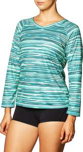 Rash Guard de manga larga para mujer Beach Rash Guard UPF 50 Running Shirt High Fitness Swimsuit Rash Guard - Product Image 5