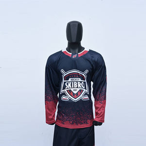 Ropa deportiva de hockey sobre hielo para hombres profesionales Uniforme cómodo de secado rápido a precios baratos Opción de nombre del equipo OEM - Product Image 2