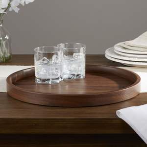 Bandeja Redonda Vintage de Madera para Servir |   Buena Calidad, el Mejor Acabado |   Trabajo Artesanal al por Mayor, Precio de Fábrica al por Mayor - Product Image 2