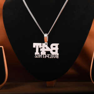 จี้เพชรโมอิส925สเตอร์ลิงรูปตัวอักษรแบบเฉพาะตัวจี้ขี้ขลาดสไตล์ฮิปฮอปเย็นออก - Product Image 3