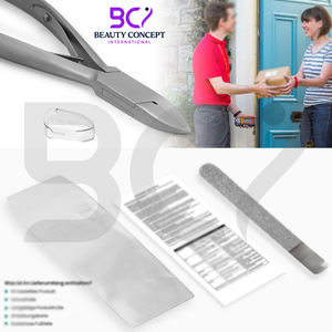 Coupe-ongles pour pieds en acier inoxydable, outils de soin des pieds, logo personnalisé, pointes pointues, ouverture large, courbé - Product Image 6