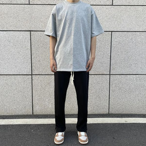 Camiseta Versátil, Transpirable, Holgada, de Cuello Pequeño, Lisa, Informal, de Manga Corta, Estilo Urbano Americano para Hombre y Mujer - Product Image 4