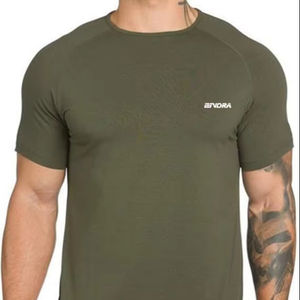 Camiseta Deportiva Transpirable con Cuello Redondo y Camiseta de Secado Rápido para Gimnasio para Hombre, Estilo Deportivo - Product Image 1