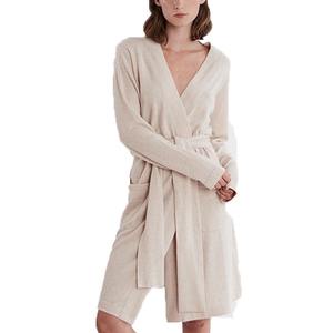 Albornoz de mujer en diferentes colores tela de algodón 100% Material polar de alta calidad estampado liso patrón sólido para el verano - Product Image 4