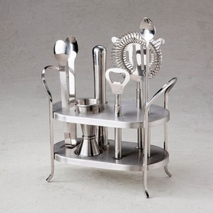Kit de bar à cocktails de luxe avec manche en bois, parfait pour les bars à domicile, les restaurants, les fêtes et les occasions spéciales, en provenance d'Inde - Product Image 3