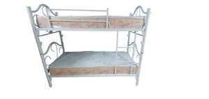 Lit superposé en métal de qualité européenne Rampes d'escalier à profil de tuyau séparable minimaliste pour hôtels dortoir maison Bunker - Product Image 2