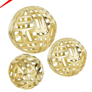 Escultura decorativa con nudo, acabado dorado para decoración de mesa, oficina, hogar, hoteles, interior - Product Image 2