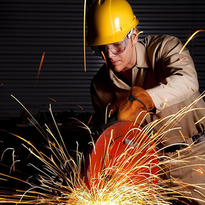 ถุงมือหนังสำหรับผู้ชายและผู้หญิงถุงมือหนังวัวข้อมือปรับได้ทนทานต่อการเสียดสีและการเจาะได้ดีกว่า - Product Image 3