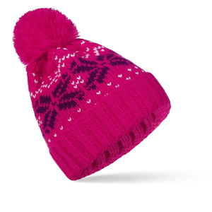 Hot Sale Fashionable Winter Knitted Best Quality Comfort <b>Beanie</b> for Cool Weather Jacquard Breathable Snowflake Cap's - Product Image 4