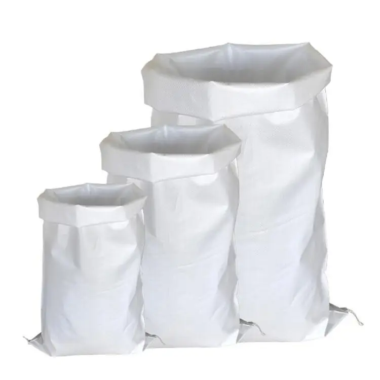 100% nouveau matériau plastique 25kg 50kg PP tissé sac pour grain, riz et farine fabrication bonne qualité